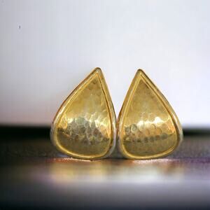 Vintage Large Teardrop Earrings
